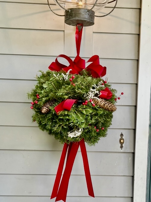 Fresh Boxwood Kissing Ball Holiday Greenery Calyx Flowers