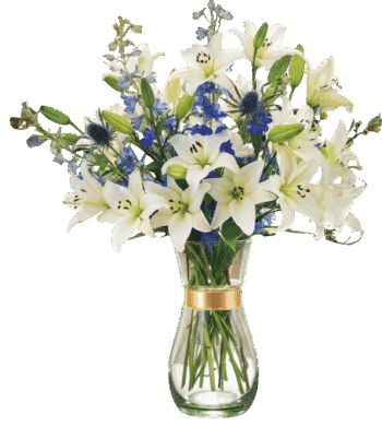 Delphinium & Lilies