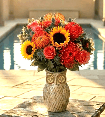 Exotic Sunset Sunflower Bouquet