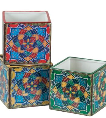 Mixed Colors Square Ceramic 4.25 (sold in 1 unit at a time)