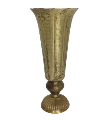 Lita Vase Gold Plated 6.5"x 14