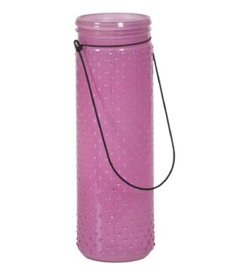 12 inch glass pink vase