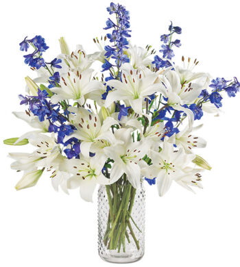 Delphinium & Lilies