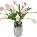 Petal Pink Tulips with vase