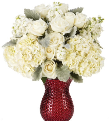 Valentine's Hydrangea & Rose Bouquet