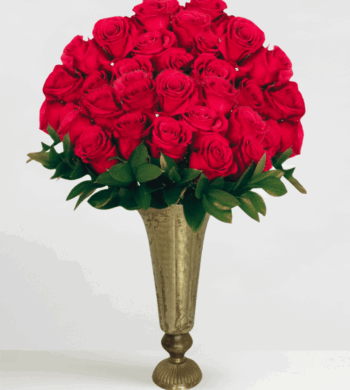 50 Red Fresh Cut Roses Bouquet