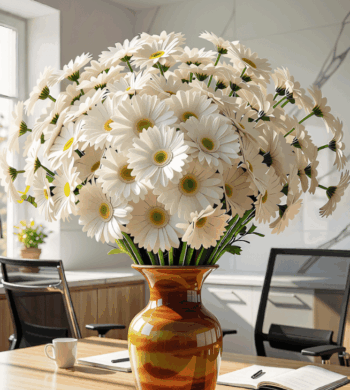 White Gerbera Daisies