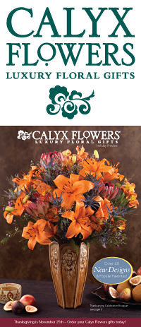 Calyx Flowers November Catalog Cover