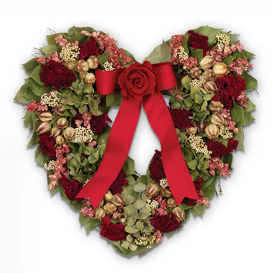 Classic Valentine's Day Heart Wreath