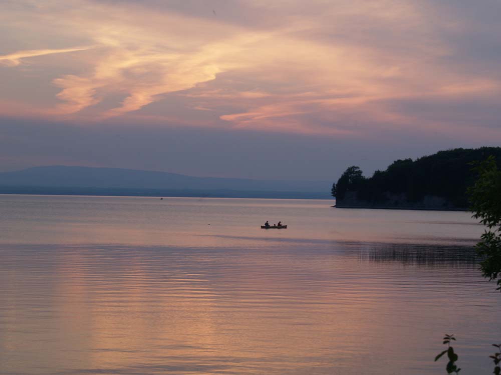 View of Lake Champlain and the Adirondacks