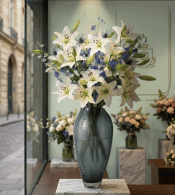 Delphinium & Lilies