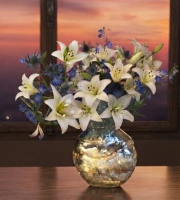 Delphinium & Lilies