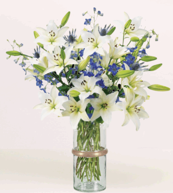 Delphinium & Lilies