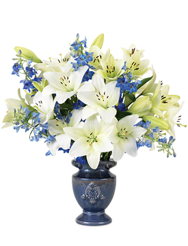 Delphinium & Lilies