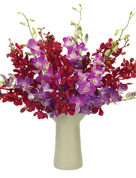 Earthen Elegance Bouquet featuring a Simon Pearce Barre vase