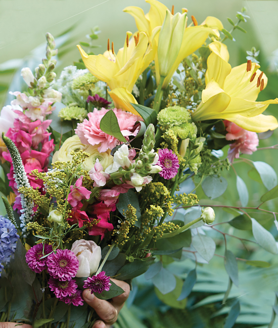 Spring Wedding Flowers - Calyx Flowers, Inc. Farmer's Market Bouquet - Calyx Flowers, Inc.
