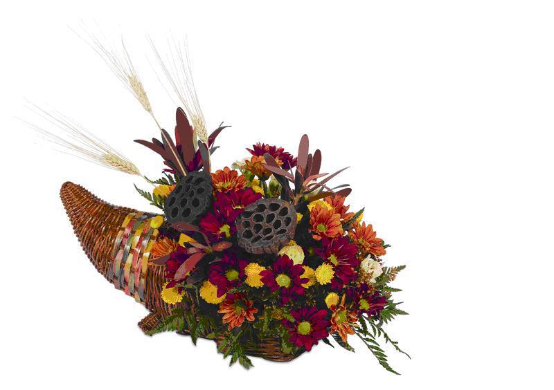 Fresh Flower Cornucopia $59.95