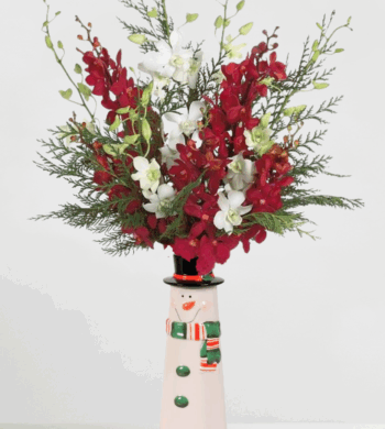 Snowman Orchid Bouquet