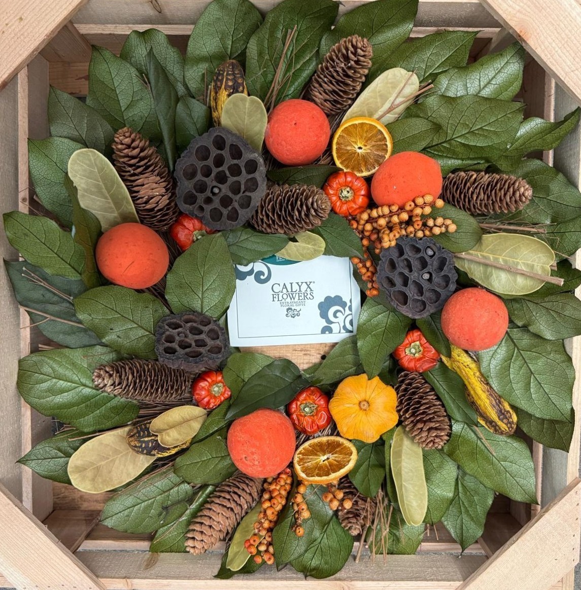 sept-oct. autumn pumpkin wreath