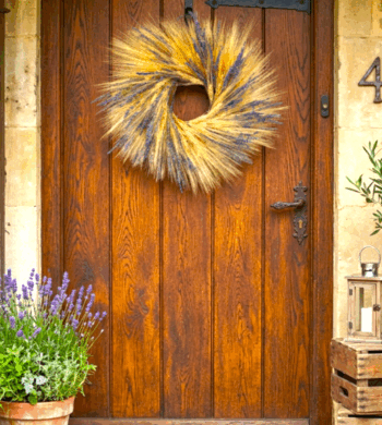 Wheat & Lavender Wreath