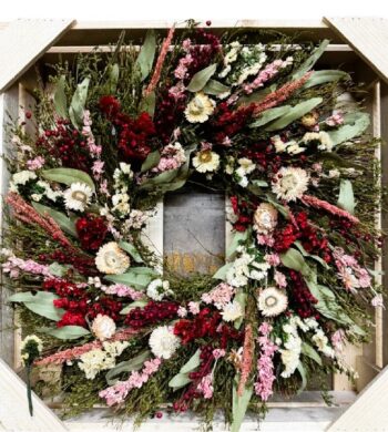Wild Ruby Rose Wreath
